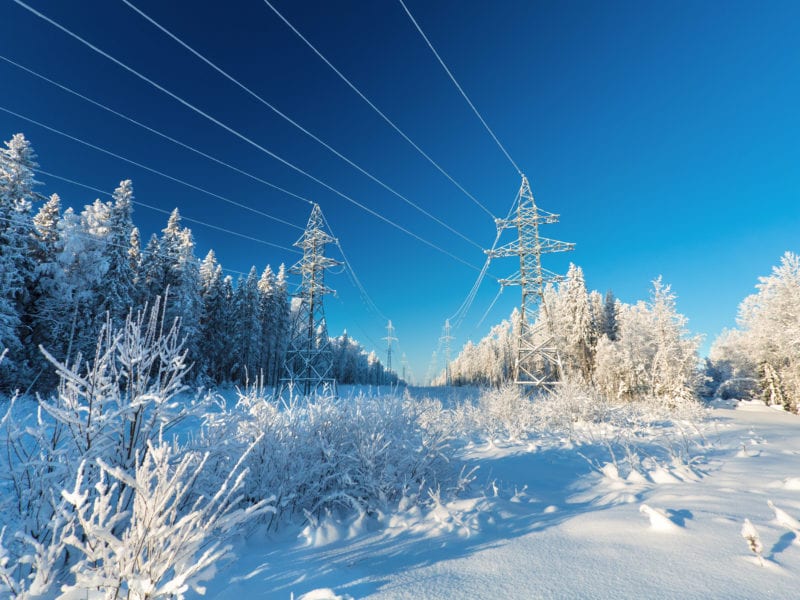 Overhead conductors using Metalube OCG grease in winter and snow conditions